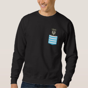 Tierhund Niedlich Pocket Dog Besitzer Schnauzer Sweatshirt