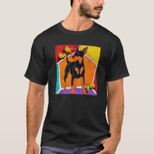 Tierhunde Hausbesitzer Pop Pinscher T-Shirt