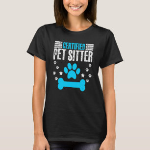 Tierhunde Katze Sitzende Spaß für zertifizierte He T-Shirt