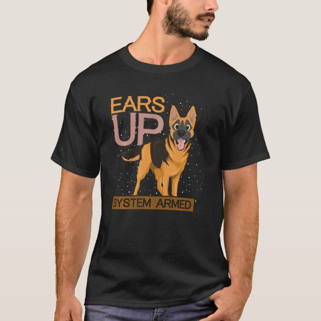 Tierhunde Ohren-Aufrüstsystem T-Shirt (Vorderseite)