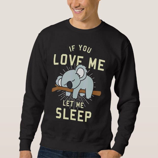 Tieridee Schlafen Koala Sweatshirt (Vorderseite)