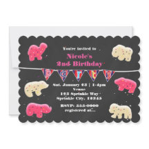 Tierische Cookies Geburtstagsparty Einladungen