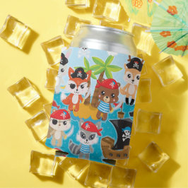 Tierische Crew Party Pirate kann kühlen Dosenkühler