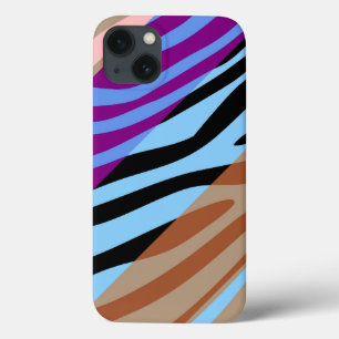 Tierische Druckhaut Zebra Retro farbiges Muster 7 Case-Mate iPhone Hülle