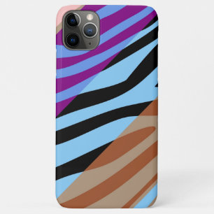 Tierische Druckhaut Zebra Retro farbiges Muster 7 Case-Mate iPhone Hülle