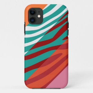 Tierische Druckhaut Zebra Retro Farbiges Muster 8 Case-Mate iPhone Hülle