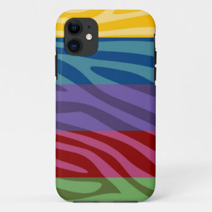 Tierische Druckhaut Zebra Retro farbiges Muster Case-Mate iPhone Hülle