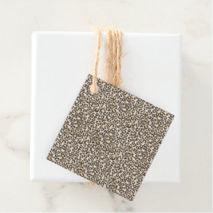 Tierische Druckleopard Chic Neutrals Fun Geschenkanhänger