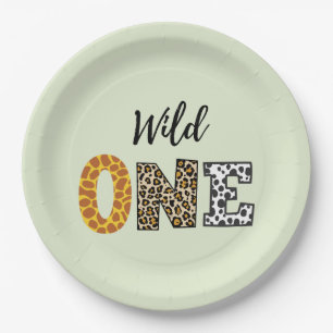 Tierische Form Kalligraphie Wild ein Papierplatte Pappteller