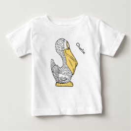 Tierische Illustrationen individuelle Name Baby T-shirt