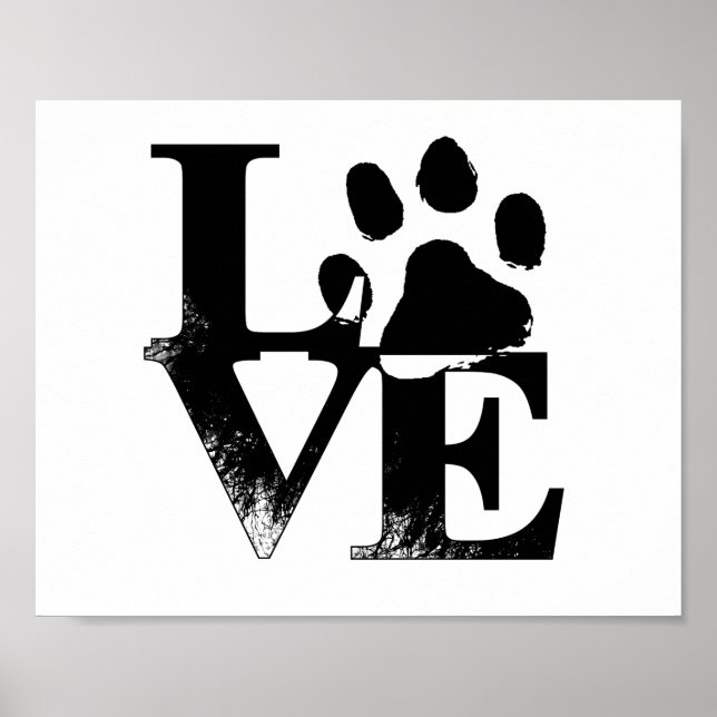 Tierische Liebe Pfow Print Poster (Vorne)