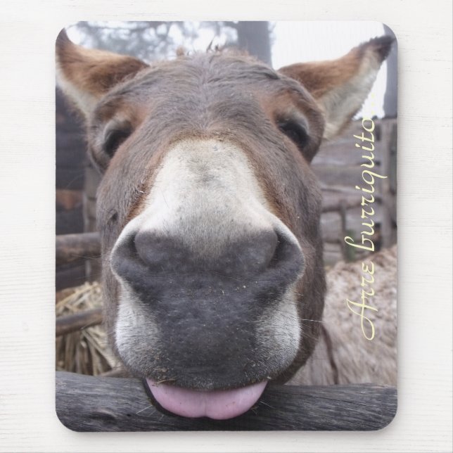 Tierische Linie - burriquito Arre… Mousepad (Vorne)
