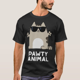 Tierische lustige Party Katzen Wortspiel T-Shirt