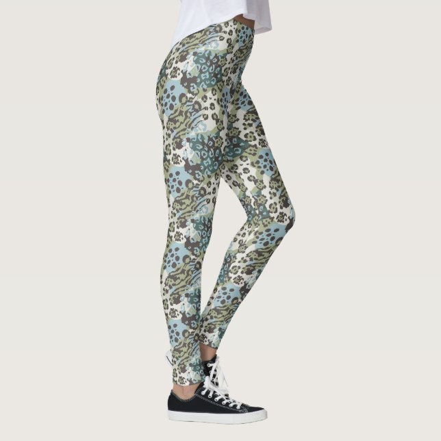 Tierische Printmedien Frauen Leggings (Rechts)