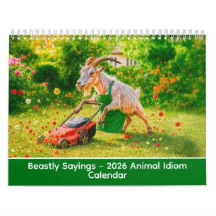 Tierische Redewendungen – 2026 Tier-Idiom-Kalender Kalender