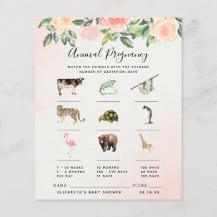 Tierische Schwangerschaft   Babyparty-Spiel