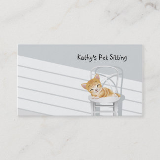 Tierische tierärztliche Katzen-Visitenkarte Visitenkarte