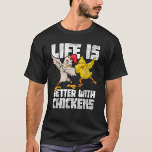 Tierischer Bauer Huhn Dabbing Hahn Dab Henne Kinde T-Shirt
