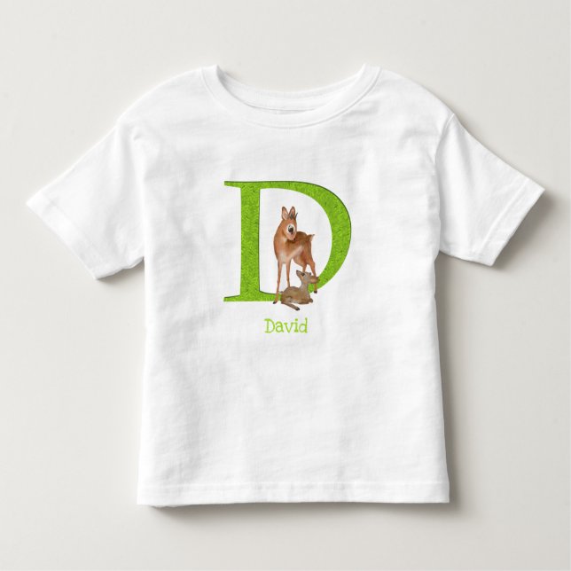 Tierisches ABC D ist für Dik-dik-T - Shirt bestimm (Vorderseite)