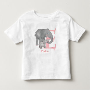 Tierisches ABC E ist für Elefanten-T - Shirt besti