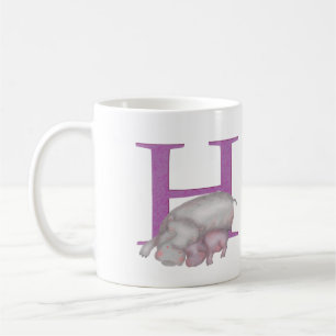 Tierisches ABC H ist zur Tasse von Hippo bestimmt.