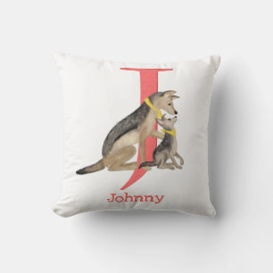 Tierisches ABC J ist für das Jackenkissen bestimmt Kissen