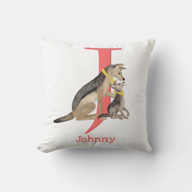 Tierisches ABC J ist für das Jackenkissen bestimmt Kissen (Vorderseite)