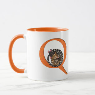 Tierisches ABC Q ist eine Quoll-Tasse Tasse
