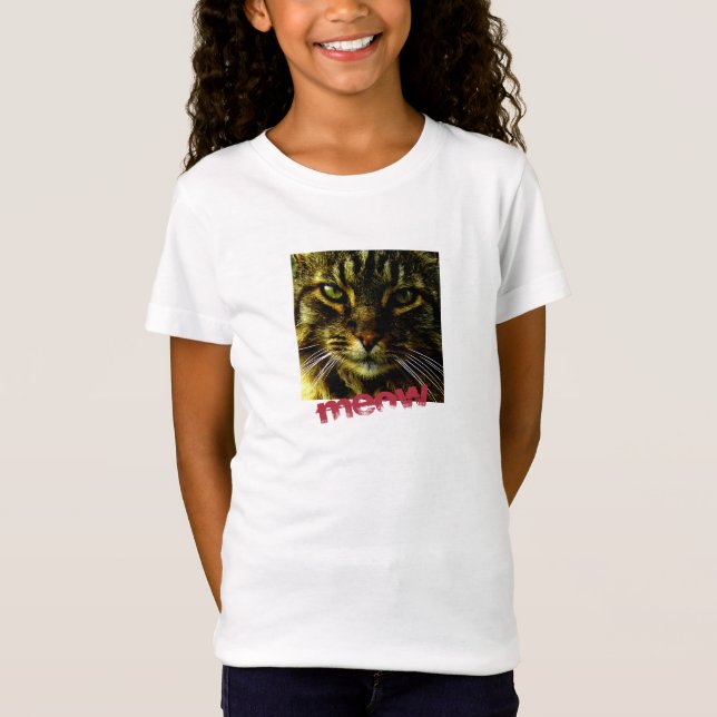 Tierisches Gesicht Hypnotisierung Katzenaugen T-Shirt (Vorderseite)
