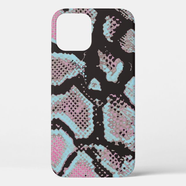 Tierisches Hautmuster, Vintages Design. Case-Mate iPhone Hülle (Rückseite)