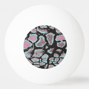 Tierisches Hautmuster, Vintages Design. Tischtennisball