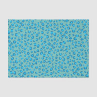 Tierisches Leopard Muster blaues Geschenk