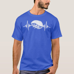 Tierisches Lover-Geschenk Heartbeat-Igel T-Shirt