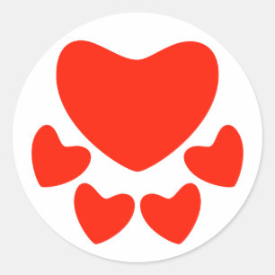 tierisches Lover Runder Aufkleber