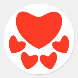 tierisches Lover Runder Aufkleber