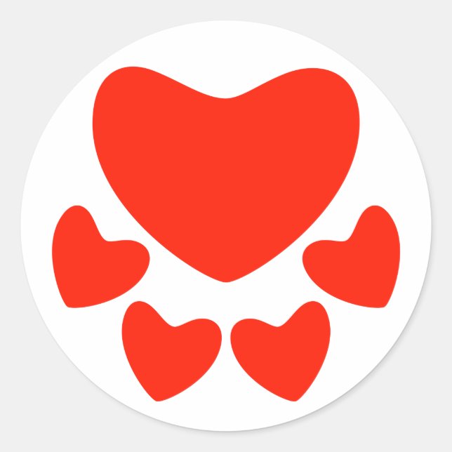 tierisches Lover Runder Aufkleber (Vorderseite)