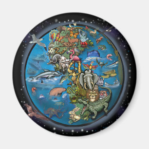 tierisches Planet Magnet