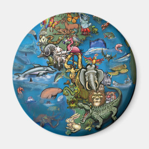 tierisches Planet Magnet