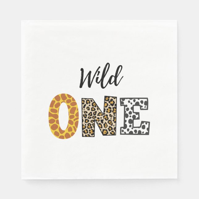 Tierkalligraphie Serviette (Vorderseite)