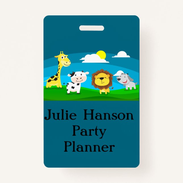 Tierkartoon Ausweis (Vorderseite)