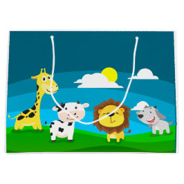 Tierkartoon Große Geschenktüte