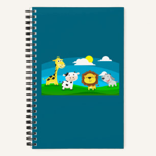 Tierkartoon Notizbuch