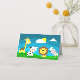 Tierkartoon Platzkarte