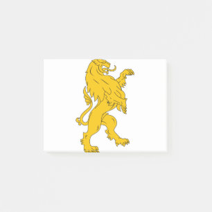 Tierkatze Heraldry Lion Mammal stilisiert Post-it Klebezettel