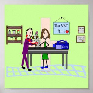 Tierklinik Gerahmt Art Poster