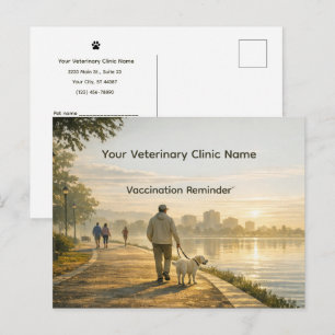 Tierklinik Impferinnerung Postkarte