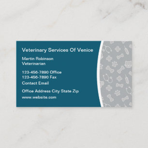 Tierklinik Veterinary Business Cards Visitenkarte