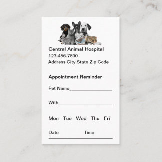 Tierklinik Visitenkarte