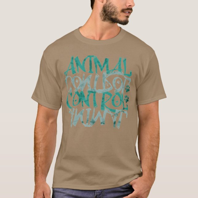 Tierkontrolle1 lustig T-Shirt (Vorderseite)