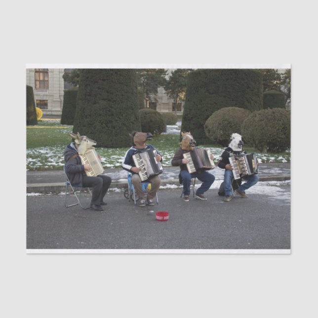 Tierkonzert Seidenpapier (Vorderseite)